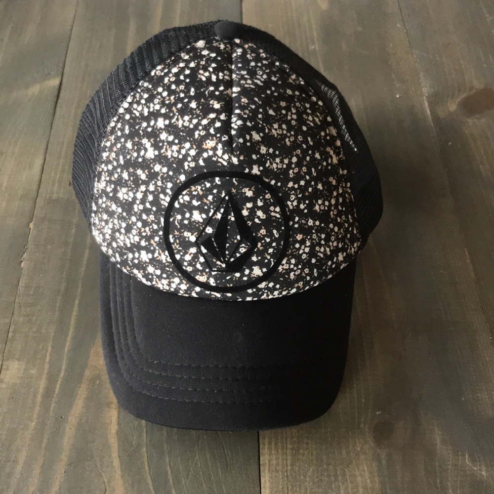 Volcom floral trucker hat